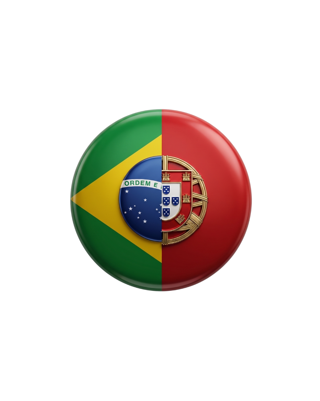 Brazil and Portugal identity mark
